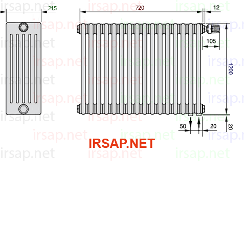 Радиатор IRSAP Tesi 61200/16 T25 CL 01